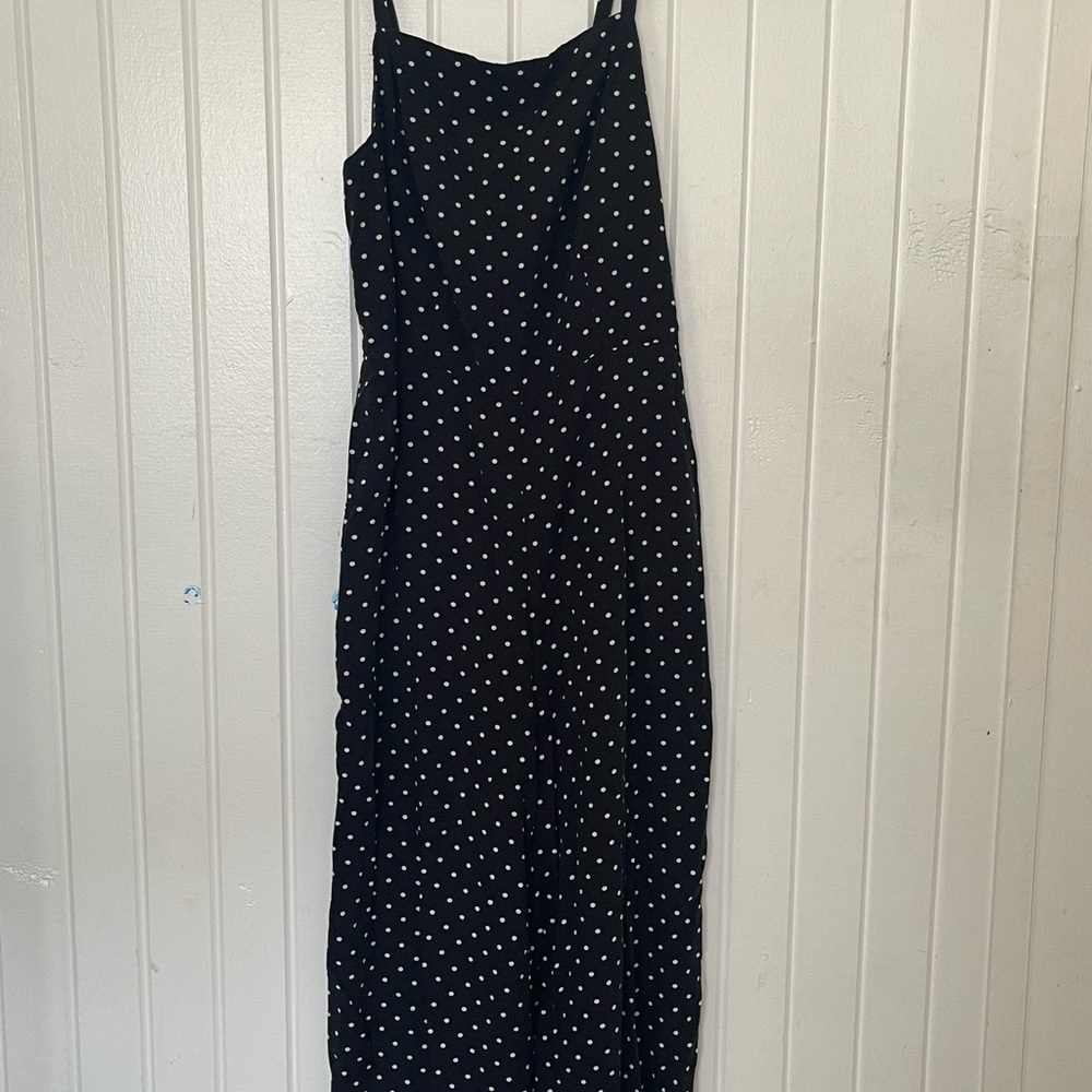 Old Navy Black Dress with White Dots